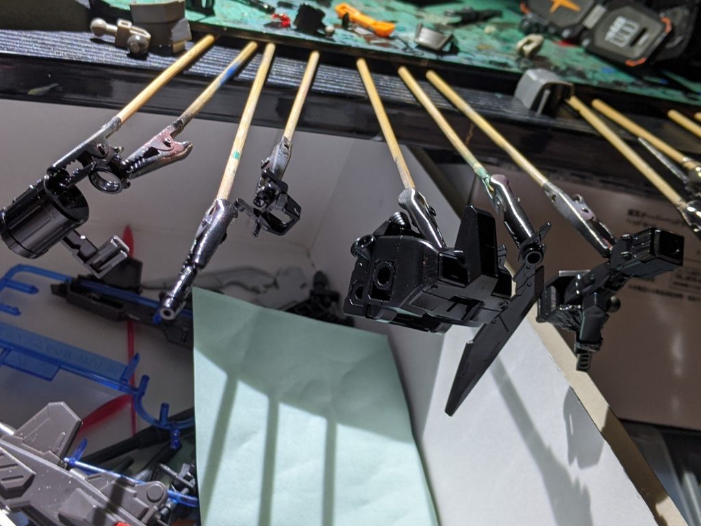 あとはだいたい黒塗装。何気に初めて塗装した作品だったりします。