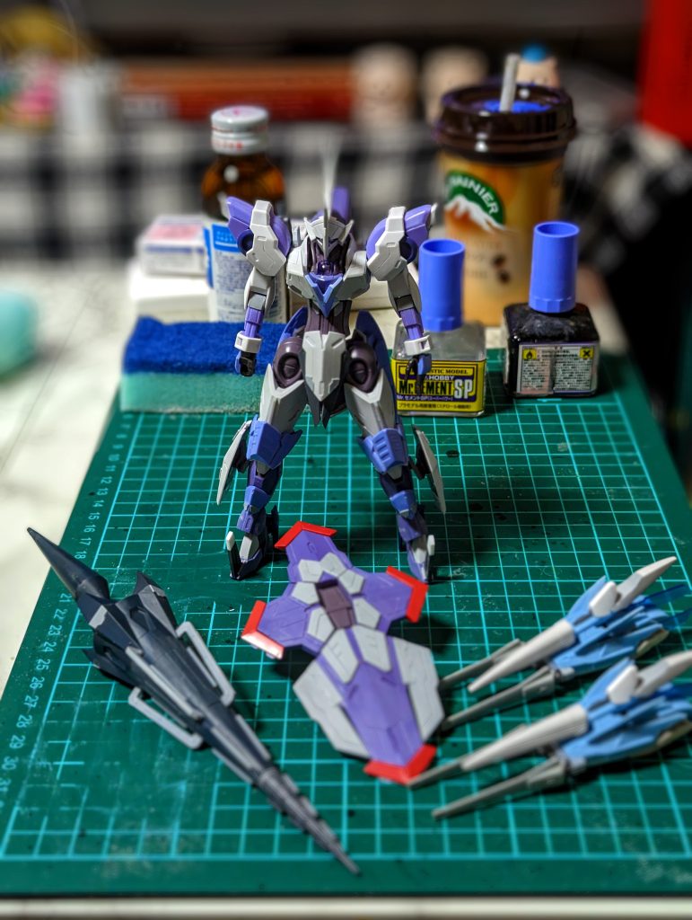 バックパック･ドローンはプトレマイオスアームズをベースにレジェンドのドラグーンやプラ板でディテールアップしました。