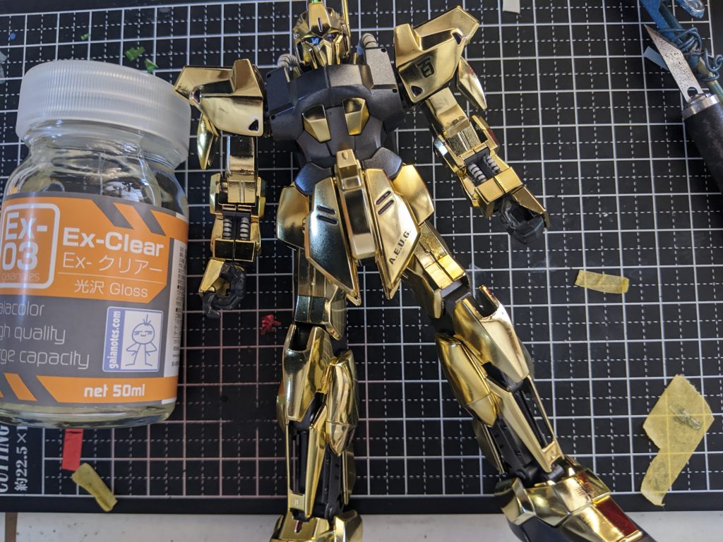 トップコートはガイアのExクリアーです。いい感じに艶が出て指紋も付きにくくなり良かったです。