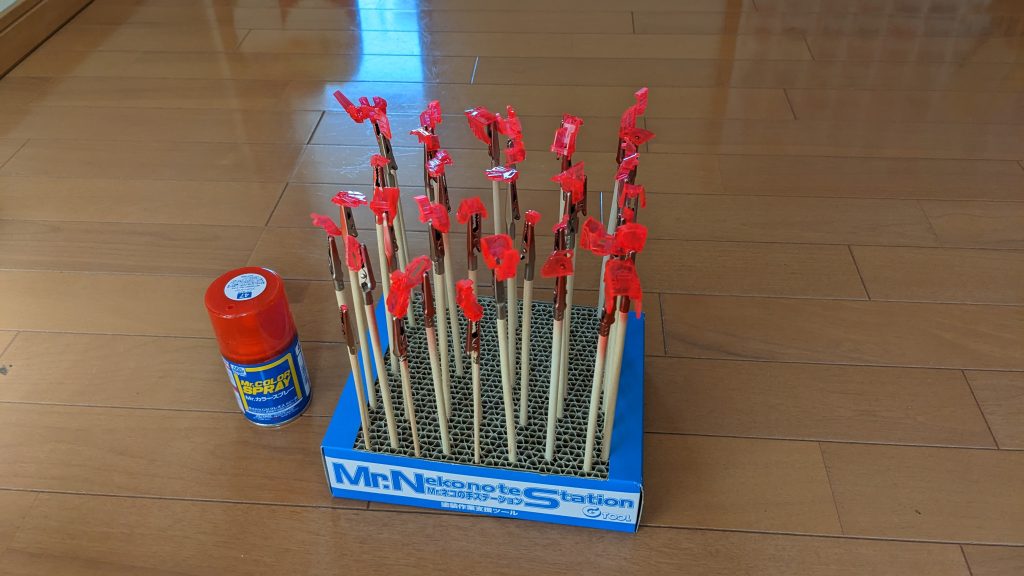 サイコフレームは缶スプレー塗装