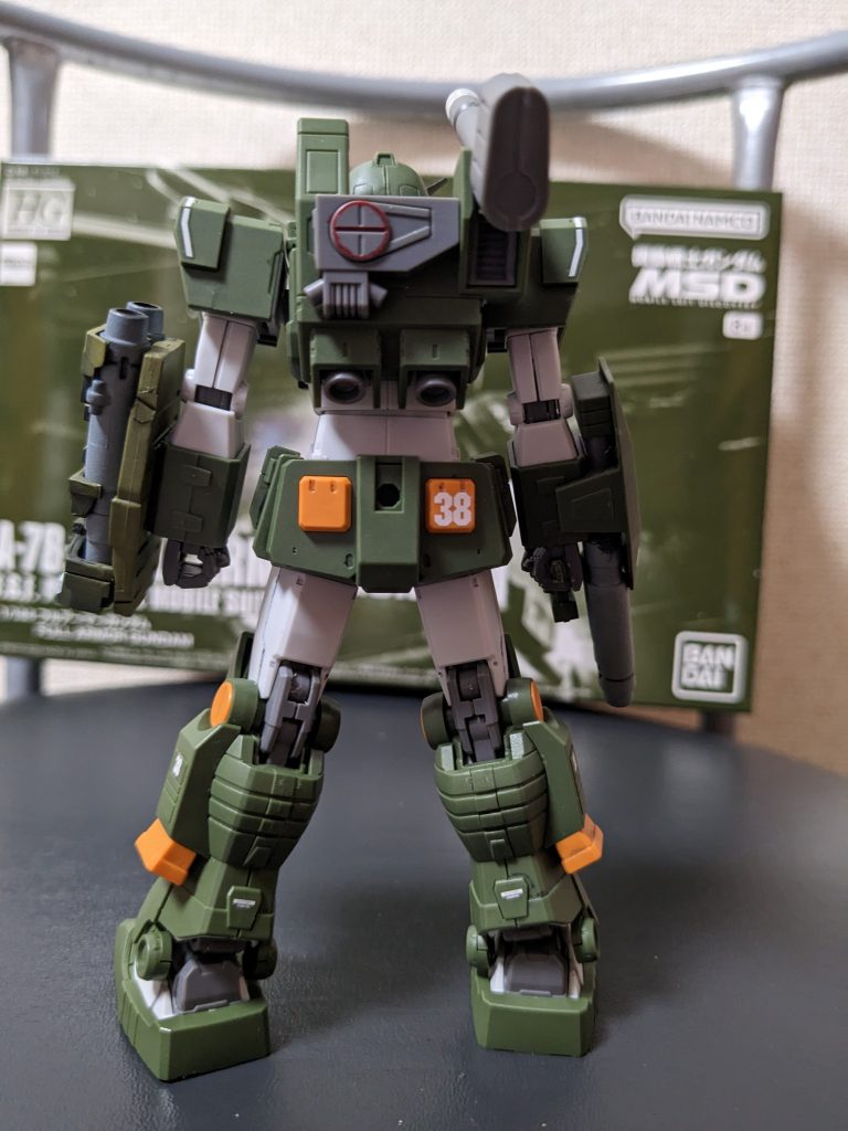 腰の３ミリ穴が気になるので、その内ハイパーバズーカでもマウント出来るようにするか、普通に穴埋めしようと思います。