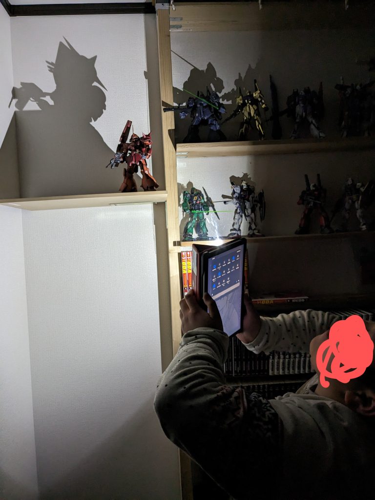 息子にライトアップさせてる俺かっけえ！