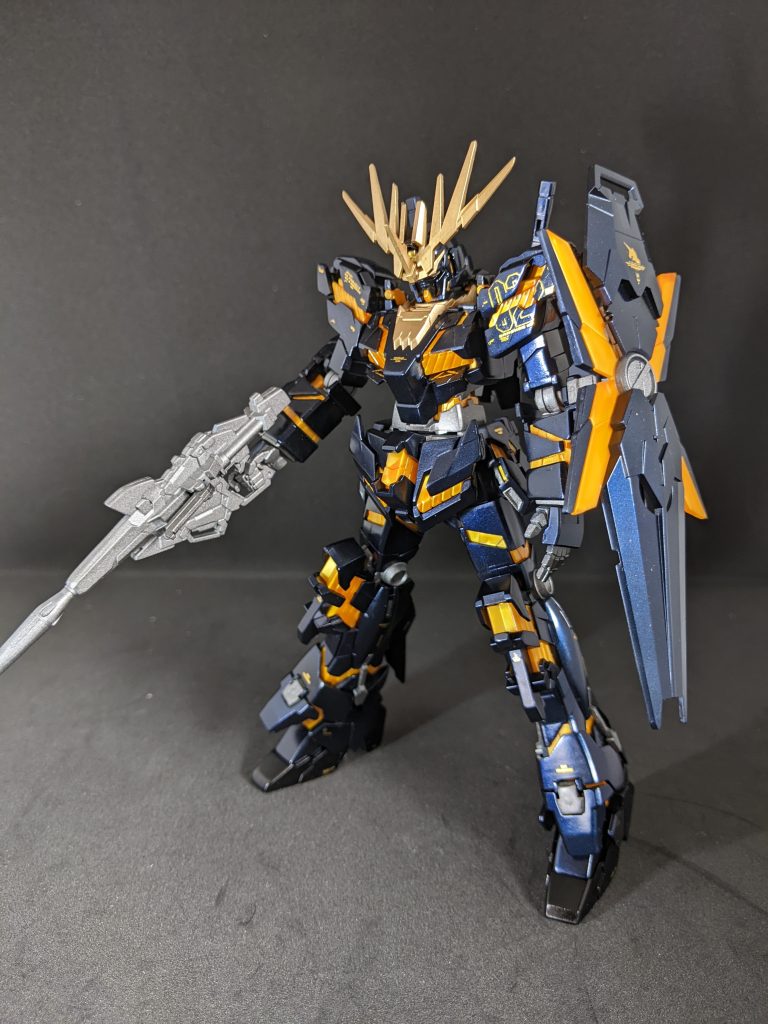 多分最初で最後になるであろう余剰パーツのライフルとシールドを装備させた状態✨これはこれでかっこ良い👌