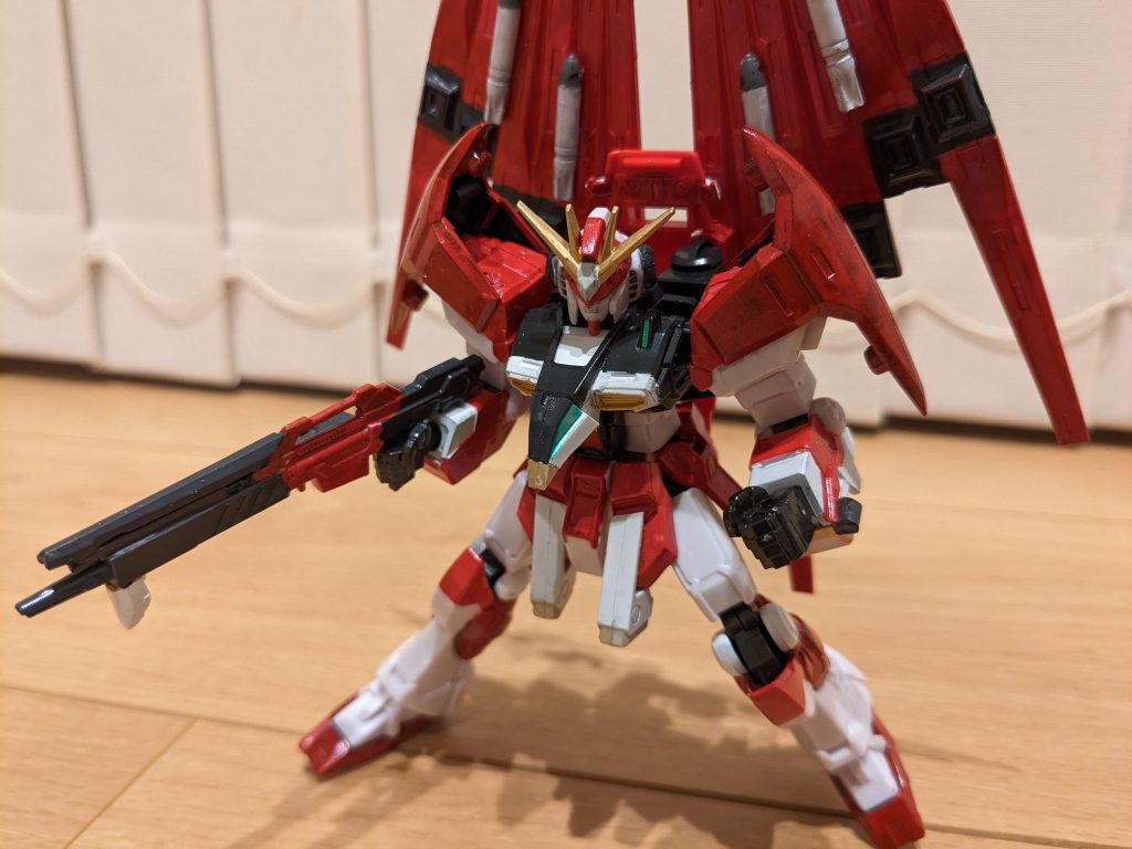 カードダスやパッケージイラストのポージングをイメージして１枚。色的にも雰囲気的にも、それっぽくなったのではないかな〜と思います。