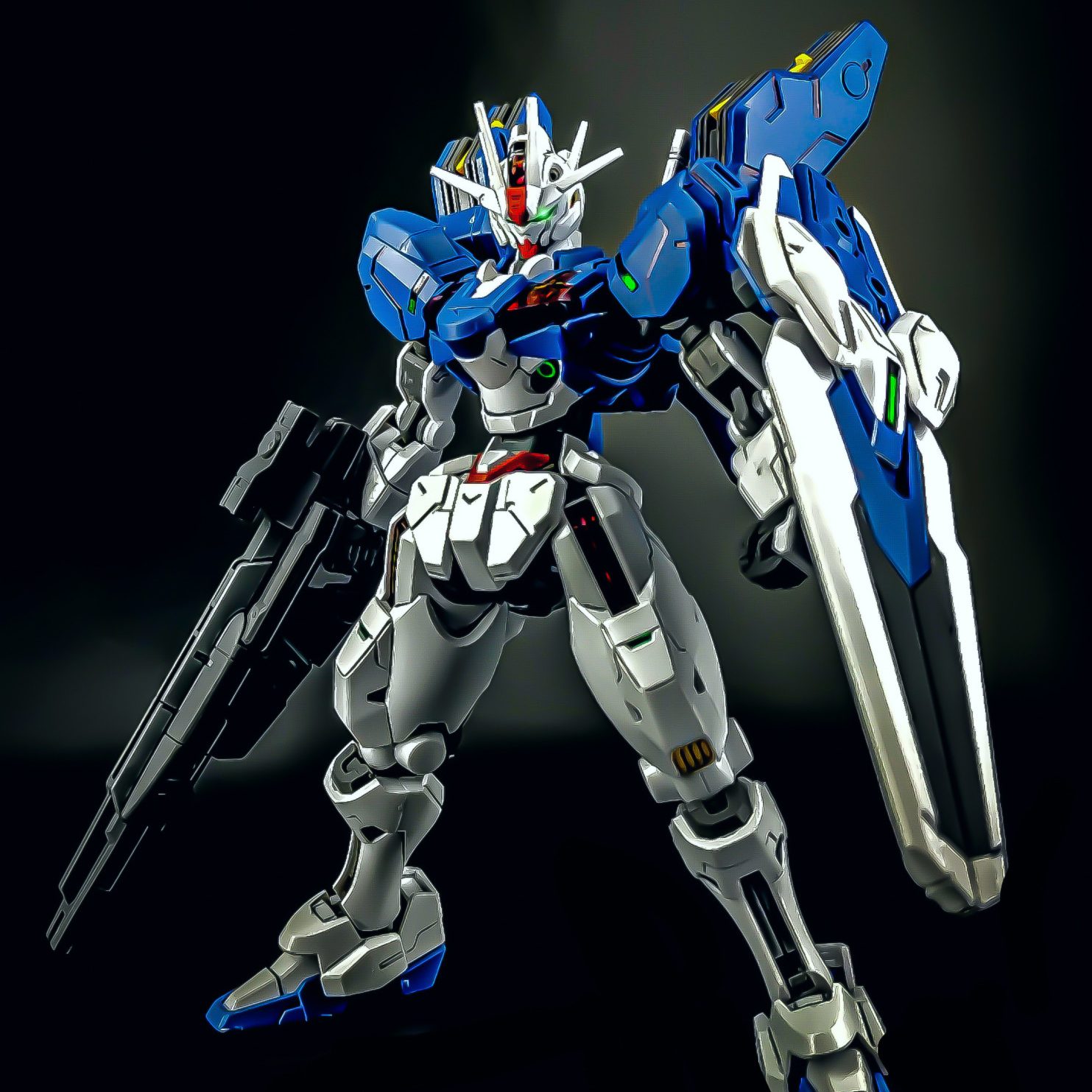 HG ガンダムエアリアル改修型(全塗装)完成品 - ロボット