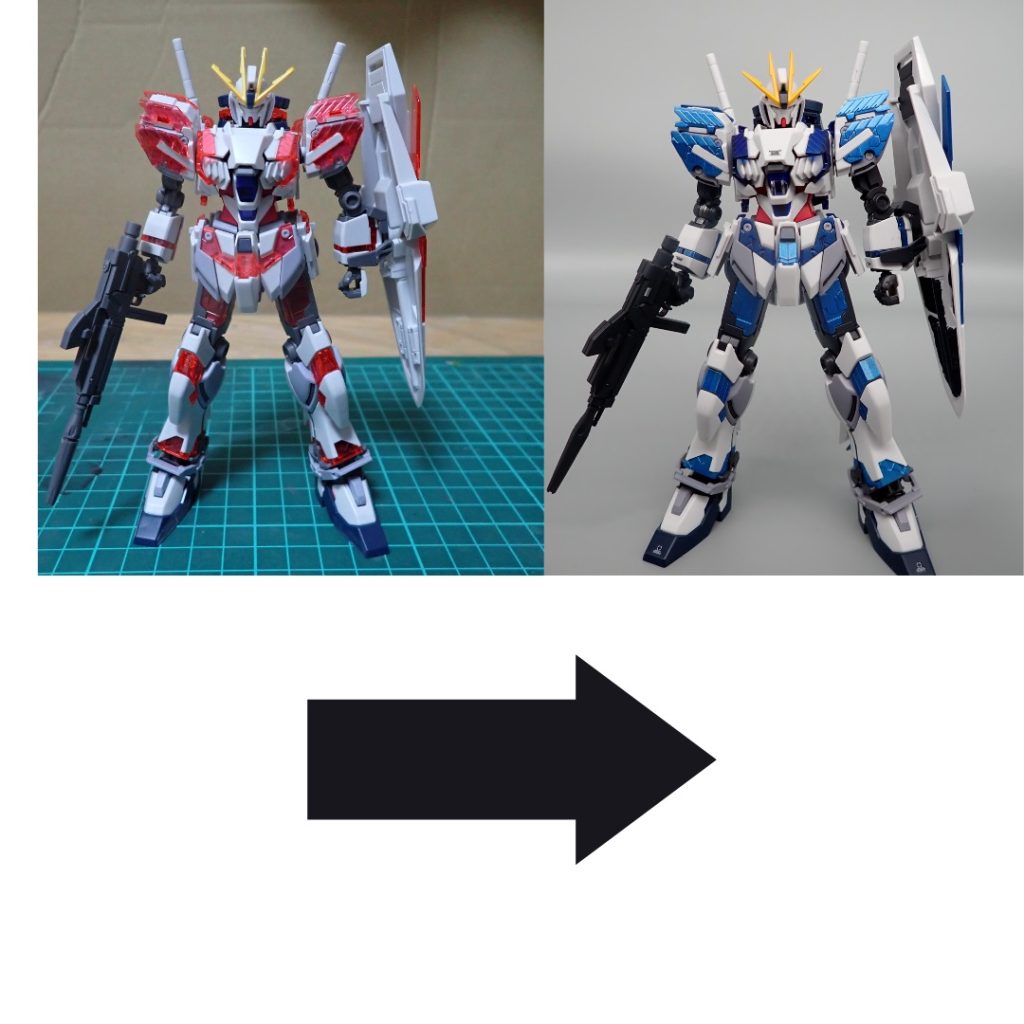 ナラティブガンダムC装備–5枚目/制作者：アンジェロのプラモデル工房