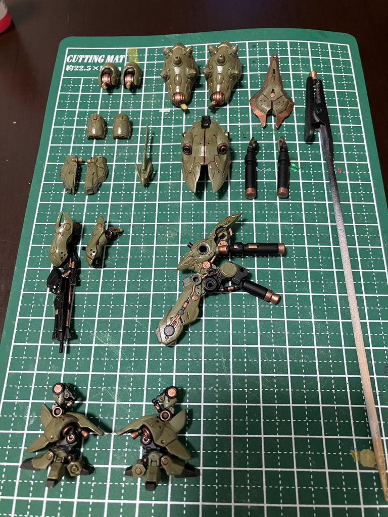 作業工程写真残してませんでした…唯一これが塗り終わったところです。