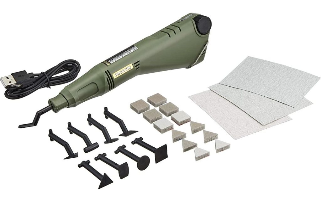 この表面積、手作業で仕上げるの無理。プロクソンのペンサンダーを導入