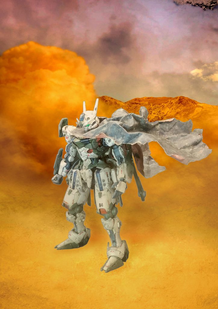 地球は大分汚染されてますね。サンディウォッシュを多めにペタペタやりました。