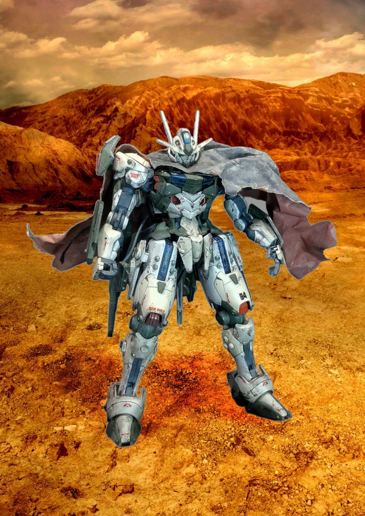 狙撃ポイント到着。全体的にディテールあるので、太ももしかスジボリは入れていません。