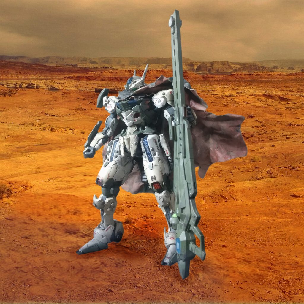 任務完了！ちなみに、なんで左手で持っているかって？平手が欲しくて、フライトユニット予約(3月生産）した時に、30MMのオプションパーツセット12もたまたま予約受付中で、平手はいくらあっても困らないから予約したのですが、これ、4月生産。。。同時発送なのでフライトユニットも巻き添えに！急遽、ユーラベンの平手を改造して付けました。ユーラベンは、左の平手しかないので、仕方なく。。。