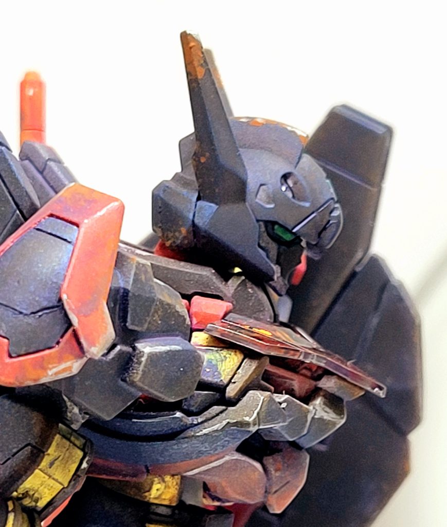 アイコンにしている横顔です。ブルーメタリックの効果と、細かなウェザリングを見てくださいね🖌️
