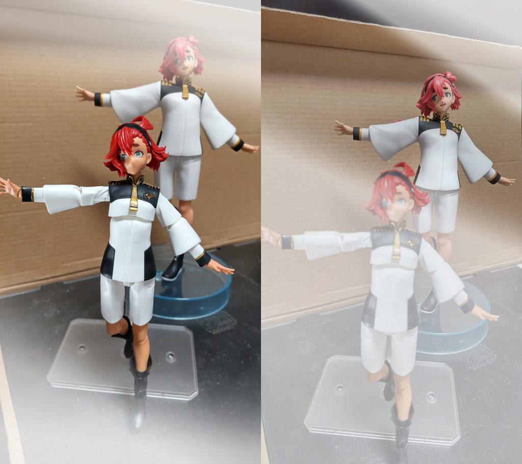 ←東の魔女（東京で入手のフィギュアライズスタンダード）西の魔女（福岡で入手のプライズフィギュア）→黒の差し色だけ追加して　同じポーズで