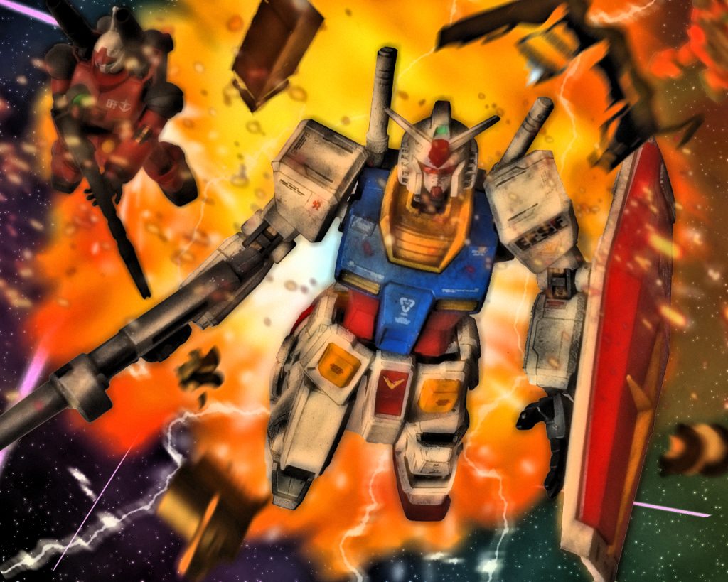 おまけデジラマア・バオア・クーで獅子奮迅の如く駆け抜けるガンダムをイメージしました~