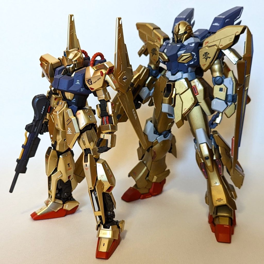 MG 1/100 百式 Ver.2.0 前面比較①