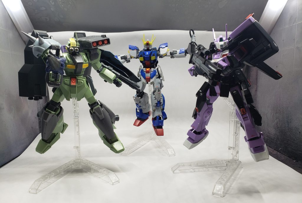 最後にまだ作成中の相方ジェガン(謎の眼帯搭乗機)と。