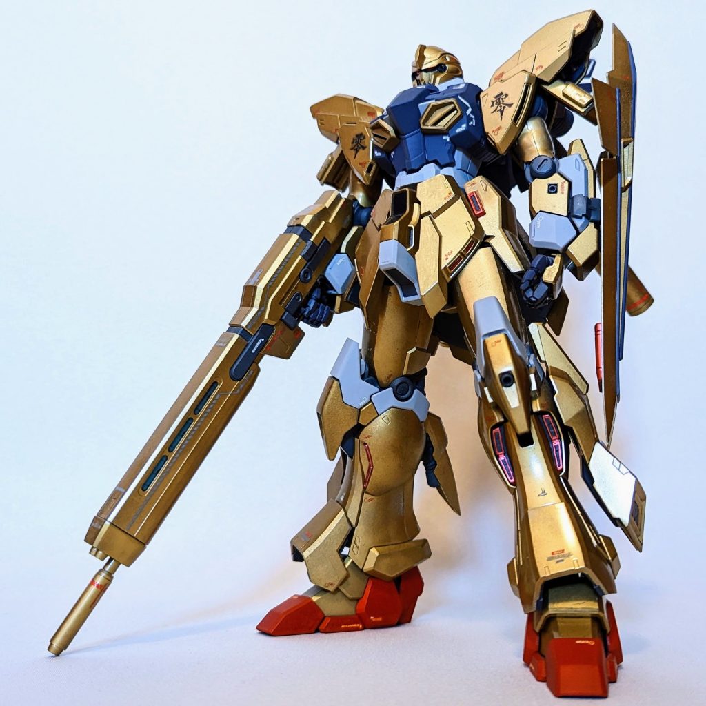 MG 1/100 MSN-06S シナンジュ・スタイン Ver.Ka　前面肩の数字は百と迷いましたが、本家ありつつもスタートに戻り零。シナンジュ零とでもしておいてくださいw