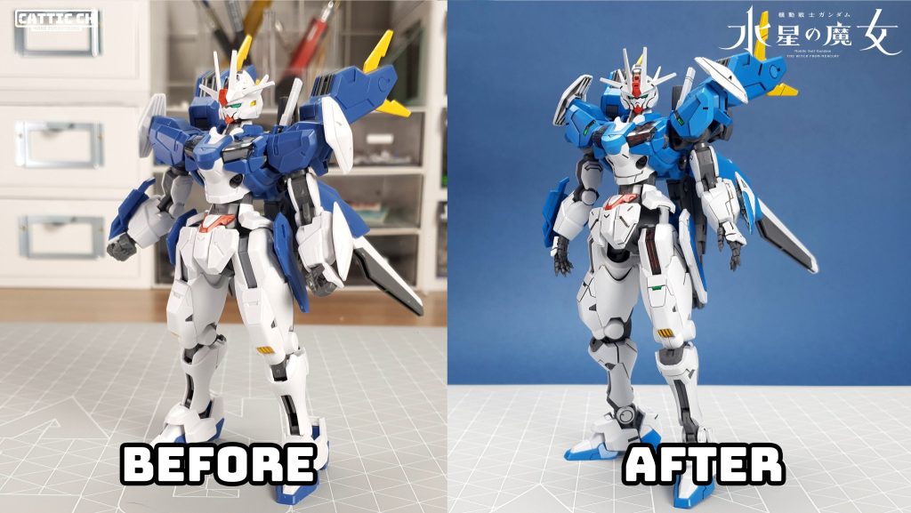 機動戦士ガンダム～水星の魔女～1/144 HGWMガンダム エアリアルリビルド（個数型）バージョン–5枚目/制作者：Cattic