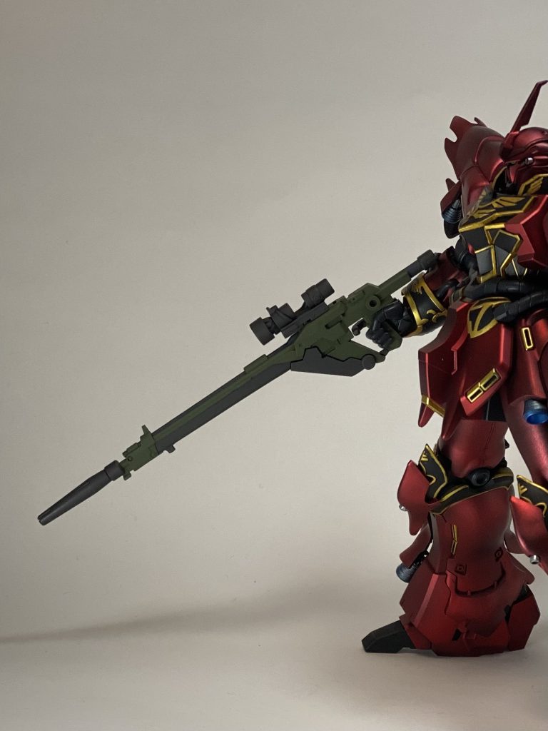 ライフルはL96A1っていうイギリスのスナイパーライフルを参考に塗り分けしました。タミヤのラッカー塗料も初めて使いましたが、個人的には色合いかなり良さげにできて大満足です( *¯ ꒳¯*)