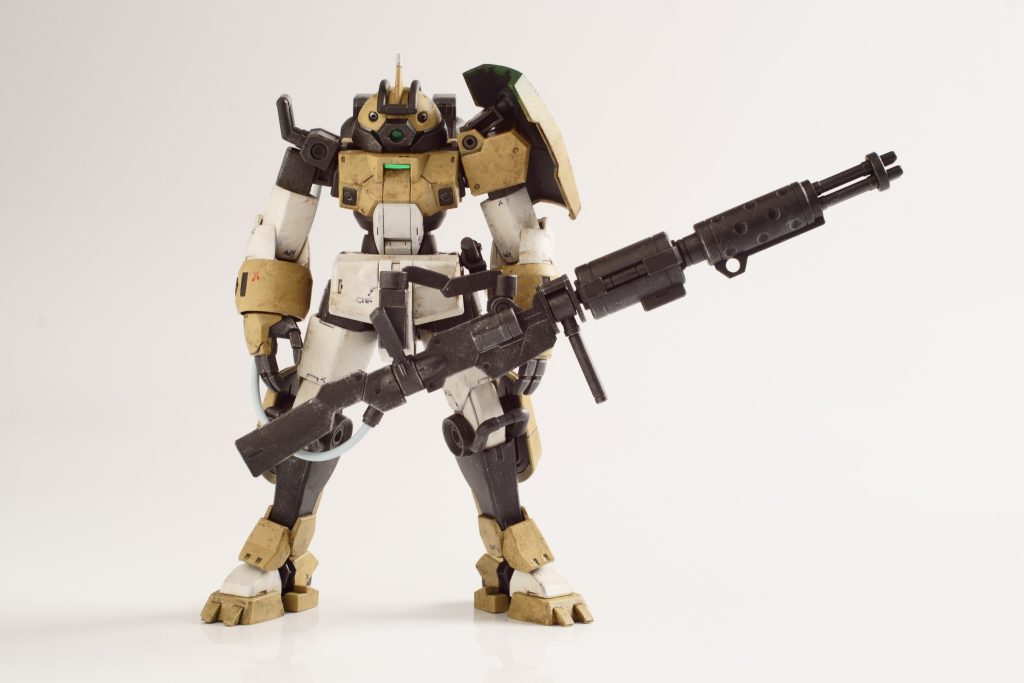 正面写真。バレルが長くなった分、写真の構図がちょっと面白くて気に入ってます。