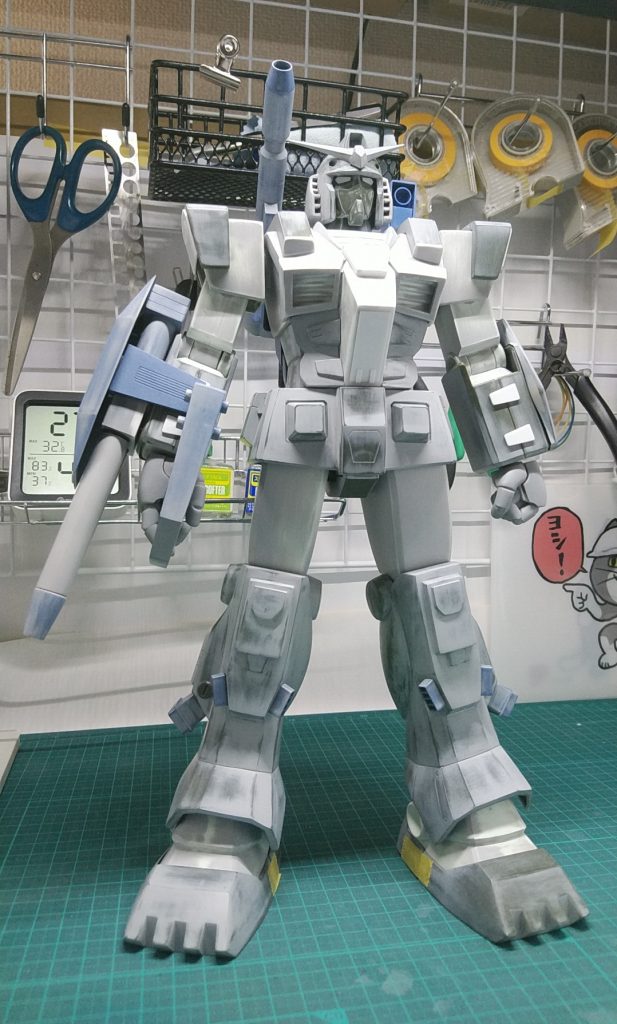 塗装前の状態です。製作期間に10ヶ月、いつも通りのんびり作りました。