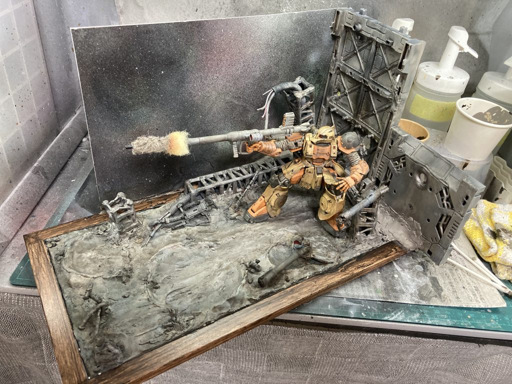 バズーカの発射を再現したかったのですが、何かチープな感じになってしまいましたが、まぁ2ヶ月くらいではこんなもんかなぁ。