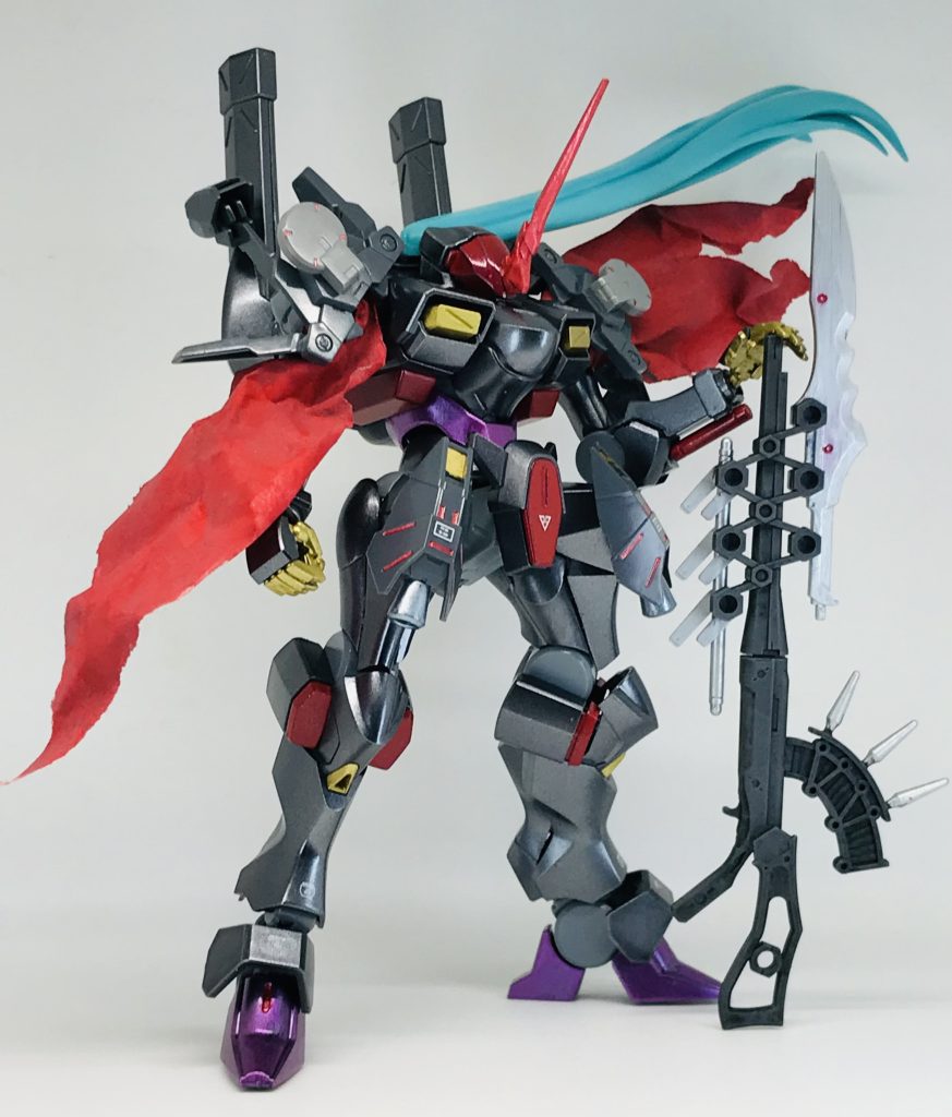 右肩にもマント付けてみましたところで最初に触れたイクサー1をご存知の方いますかね?むか〜しOVAで発売された全3巻のロボアニメなのですが…