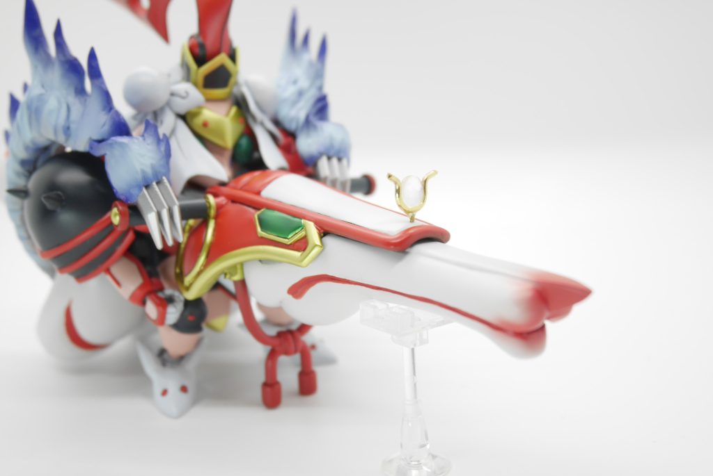 砲身に取り付けられてる照準器はwaveのHアイズを真鍮線に接着して再現しました。