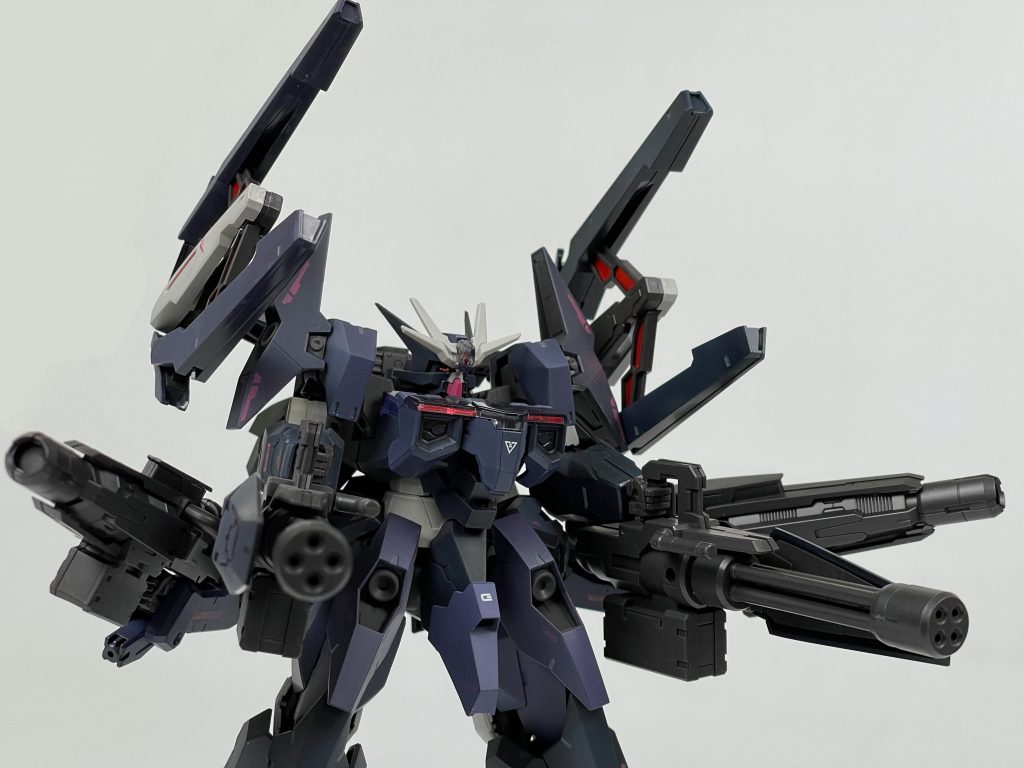 「ガンダムは暴力マシーンだってこと…教えてあげる！」みんな大好き、フルバースト姿勢です圧倒的火力でスペーシアンを全滅だ！（