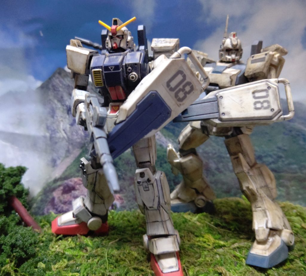 カレン機は新HG型並んで1枚同じ施しと墨入れのやり方少し変えた