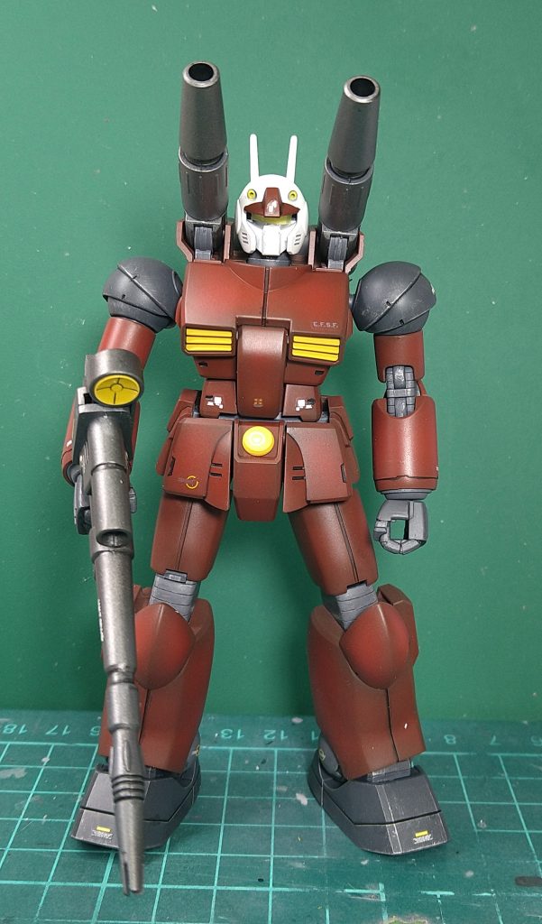 塗装と墨入れ、デカール貼り完了時点この後軽くフィルタリングをかけました。