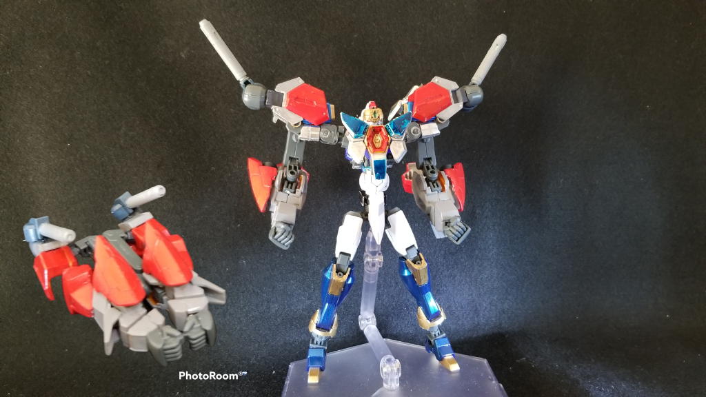 剛力合体機動戦士グロリアス・マキシマムサポートアームズ:マキシマムタンクが合体した、パワー特化の姿。