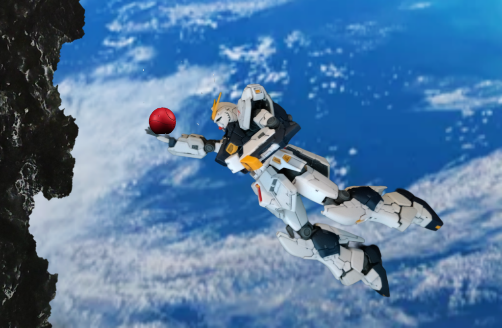 「たかが石コロ一つガンダムで押し出してやる！！」