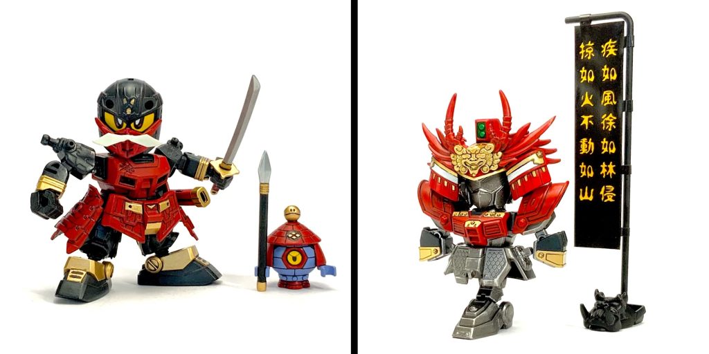 ●鎧飾りお供の暴留(ボール)は、武器が持てるように腕を改造したよ！