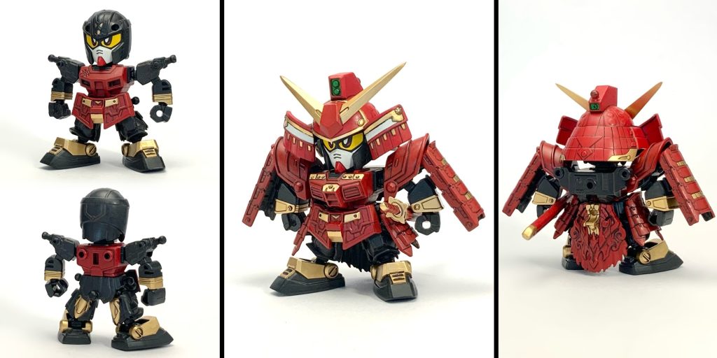 ●武者頑駄無・軽装タイプ　素立ちこの武者頑駄無は、風林火山四天王設定にあるメディテーションモード(精神集中状態)って感じだよ！