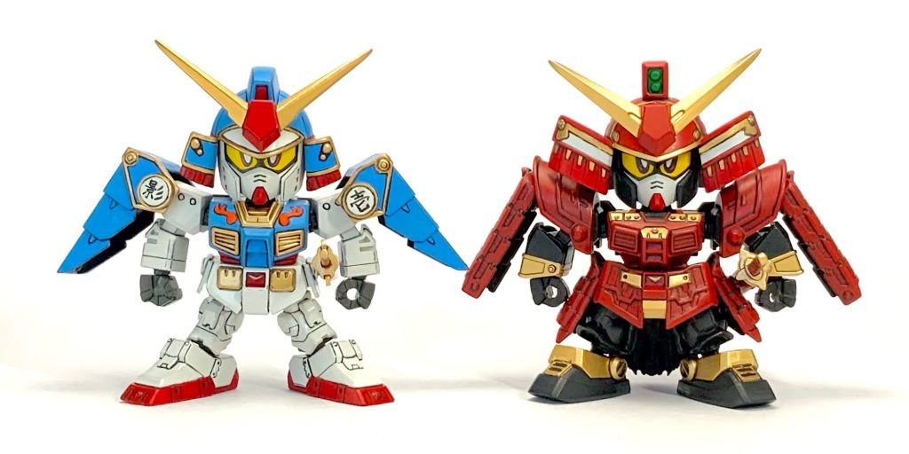 ●武者と武者影顔は2体とも劉備ガンダムだよ!