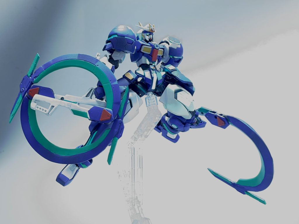 リングは装備可能、ショーテルに分離も出来ます…が、武器が重いのと肩の可動が緩いので腕を上げることが出来ませんでした…💦この辺りはヴィシャスでも同じ失敗してるので改善したかったですね