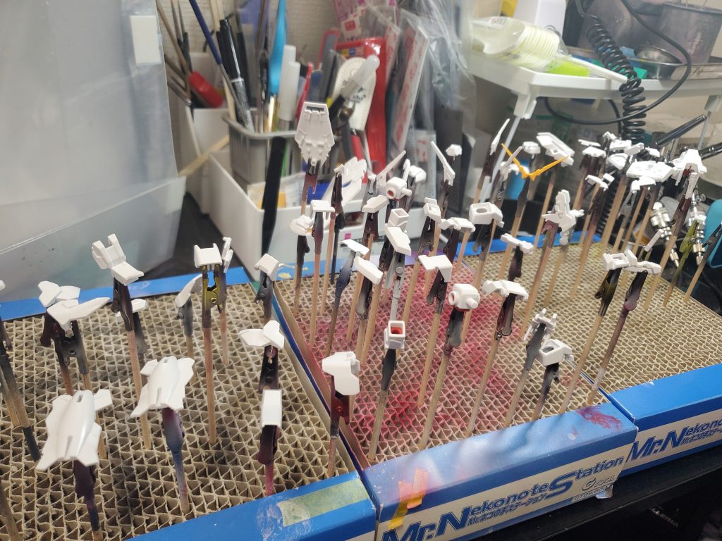 仕上がりに影響しなかったホワイト塗装後です。