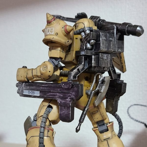 HG ザクハーフキャノン　ウェザリング