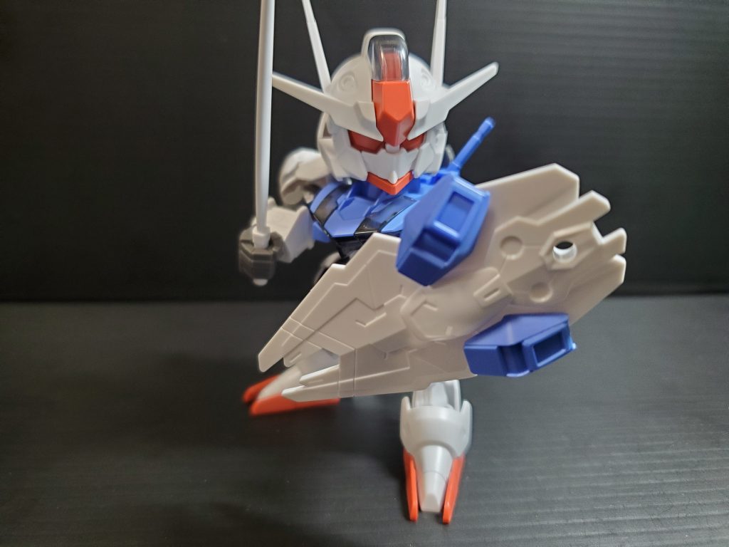 ちなみに、素組はこちら。やはりエアリアルは青と白ですね。。。ということで、エアリアルをフォッカー塗装仕上げにした画像でした。最後まで、ご覧くださりありがとうございました。