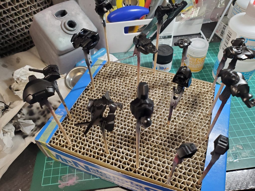 とりあえず、黒立ち上げ仕上げしてます。