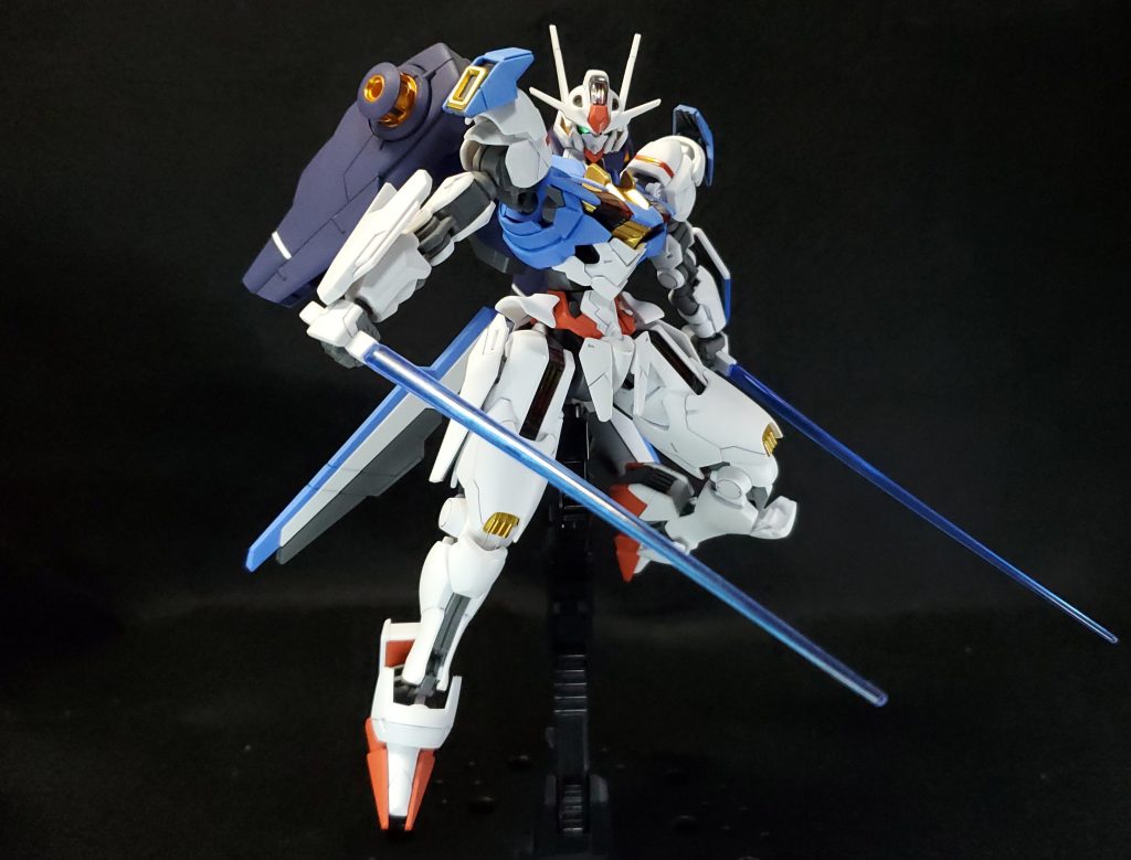 HGミラソウル社製フライトユニット装備＆ウェポンディスプレイベース–3枚目/制作者：よっしょろー