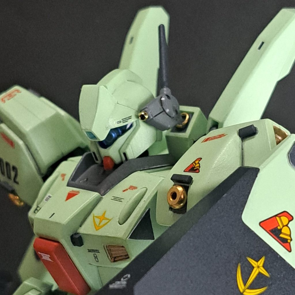 筆塗り全塗装！】HGUCジェガン【初投稿！】｜タオル_筆塗りで