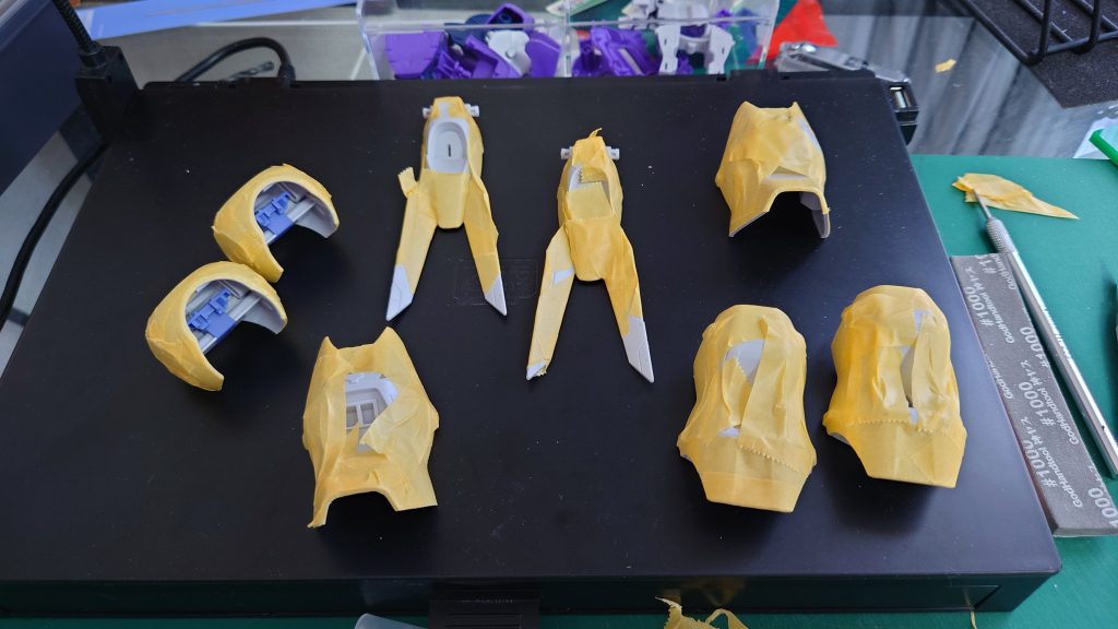 マスキング途中。考えてみると、マスキングしたのも初めてかもしてません。