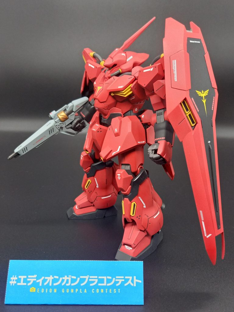 こちらでエディオンガンプラコンテストに参加させて頂きました！力作ばかりの中で、審査員の方たちに刺さってくれると良いな～と思いながら結果をワクワクして待ってます(笑)