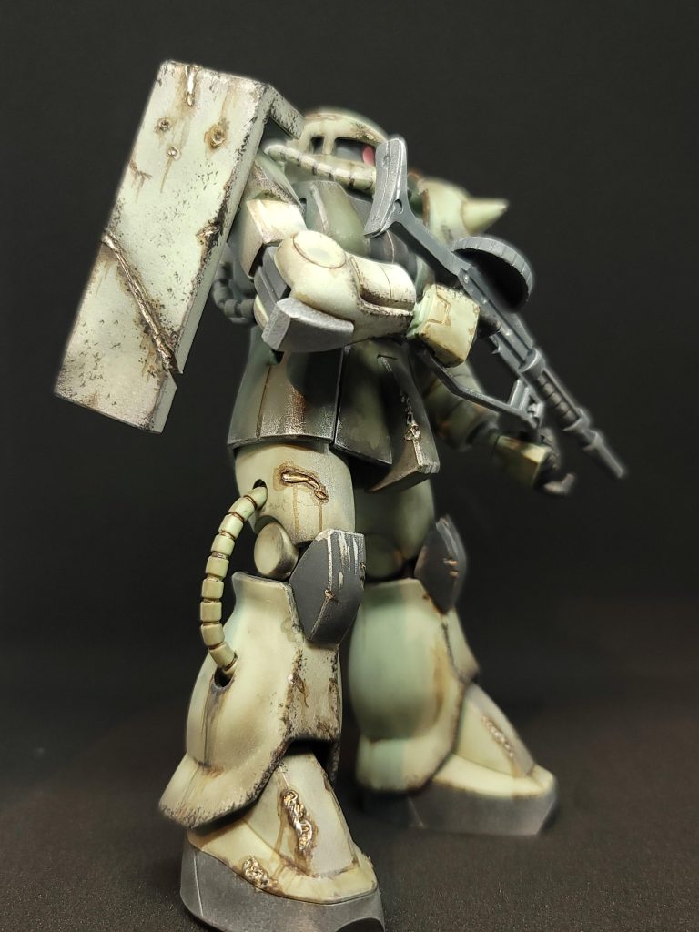 最初はあまり汚さない予定でしたが、合わせ目処理があまりにも下手くそだったので汚してごまかしましたw