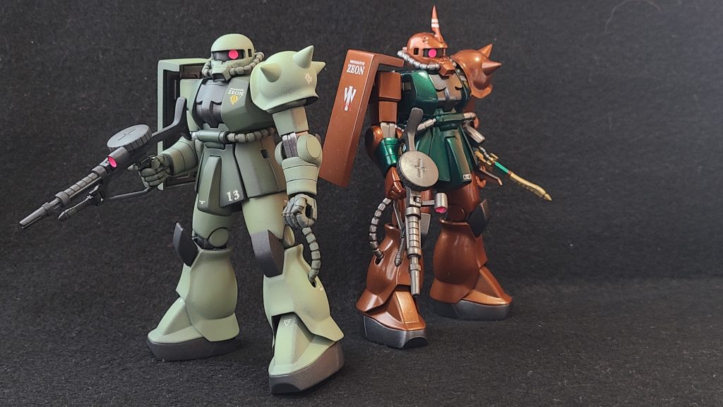 量産型ザクと一緒に一枚!