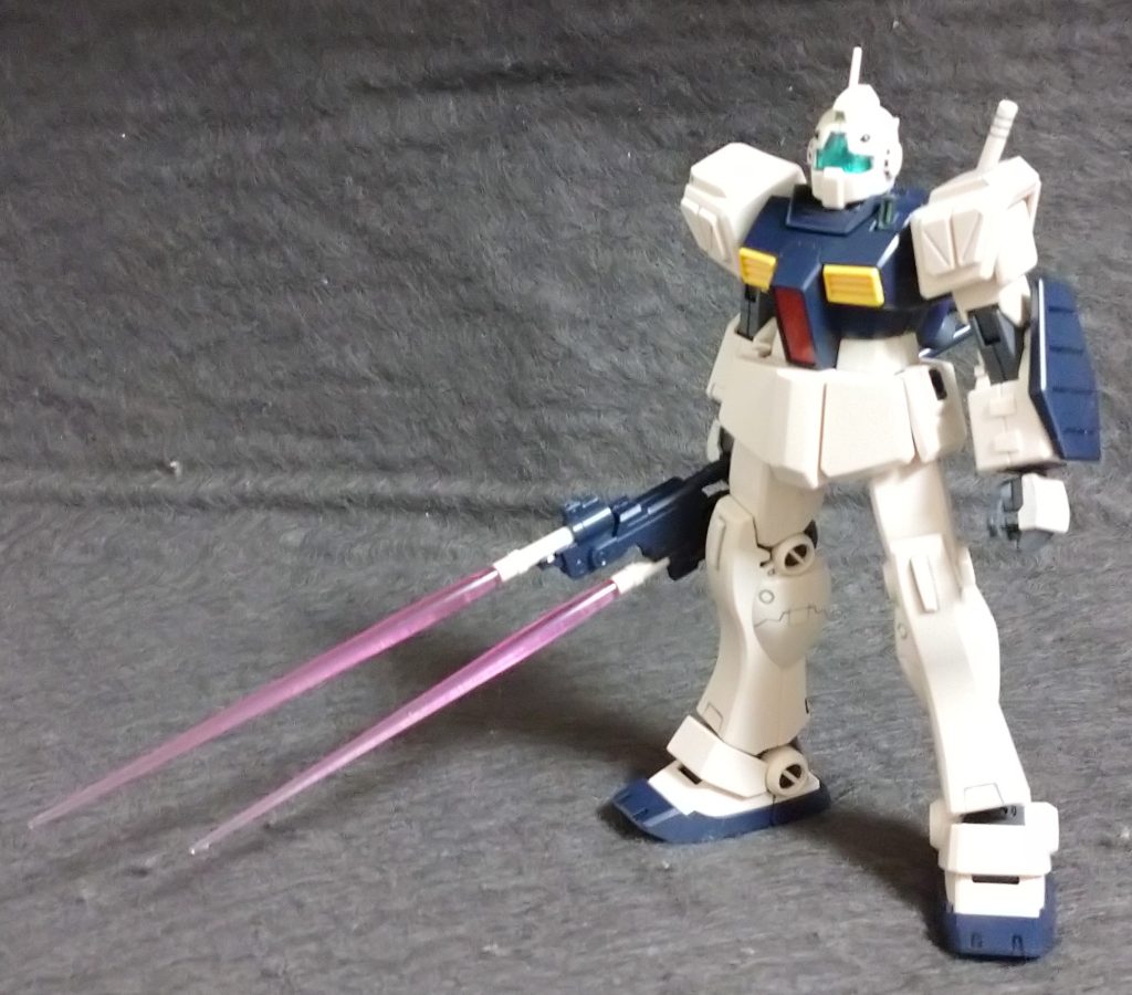 付属のビームライフル､シールドは制作してません🤭 格闘戦の機体だと思うので