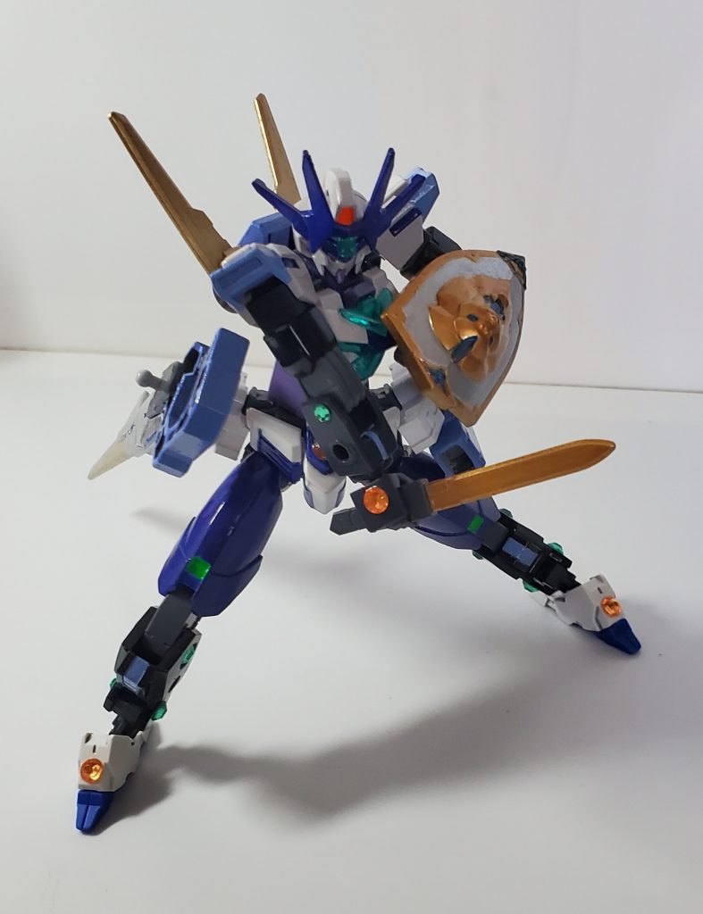 ショートブレイド左腰のホルダーに携帯されている短刀。威力は下がるが、取り回しが良い。雷牙呀ブレイドが使用出来ない場合などに使用される。