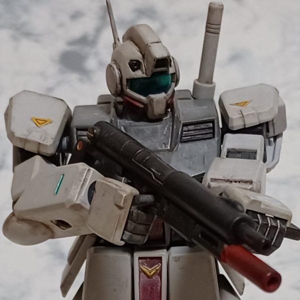 HGUC 1/144 ジム寒冷地仕様 × 雪上戦ウェザリング